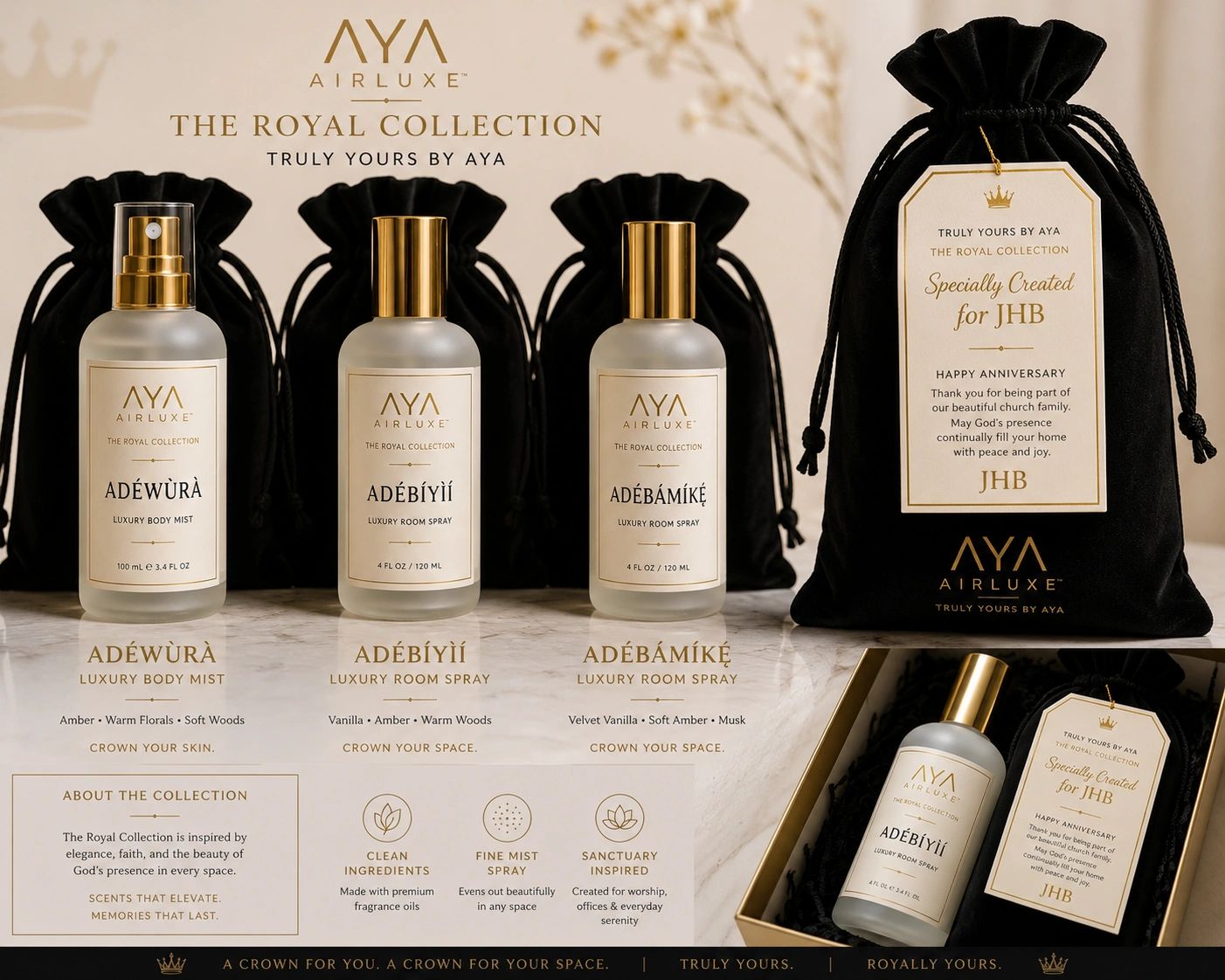 AYA luxury fragrance collection