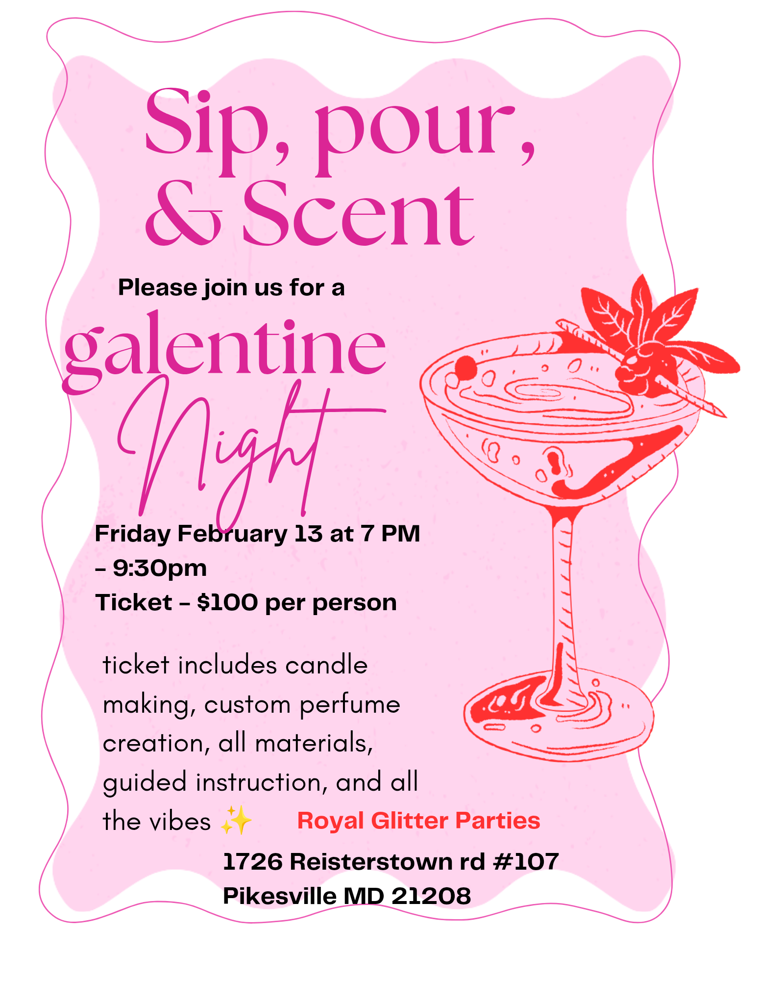 ✨🍷 Sip, Pour & Scent Night